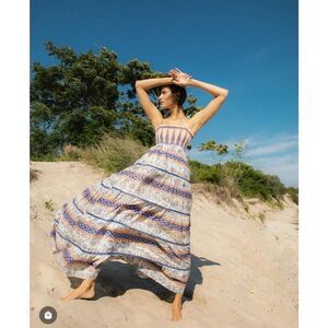 Guadalupe Design Multicolor Print Garden Dress Size Small